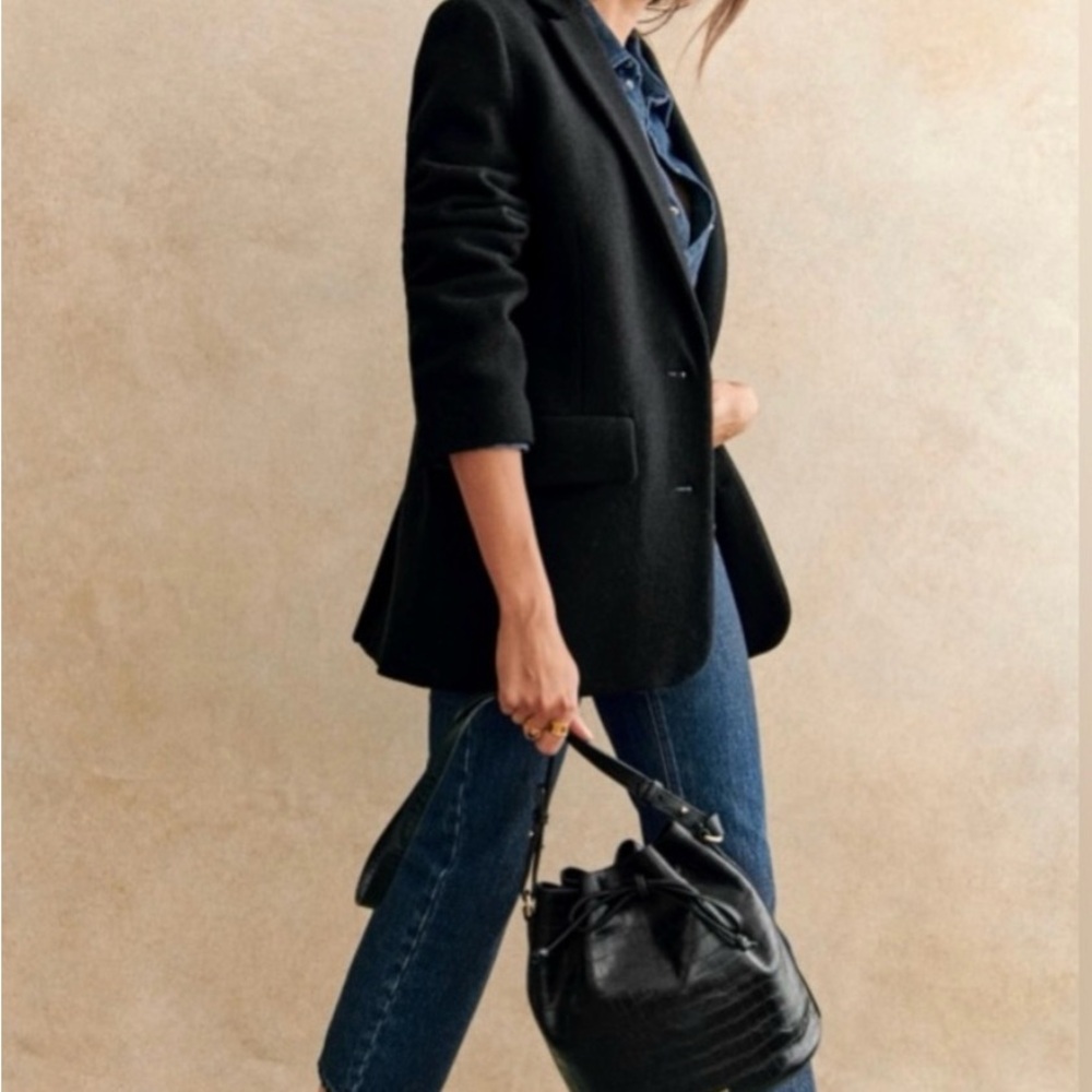 Sezane - Ralph jacket wool coat black - Picture 2 of 6